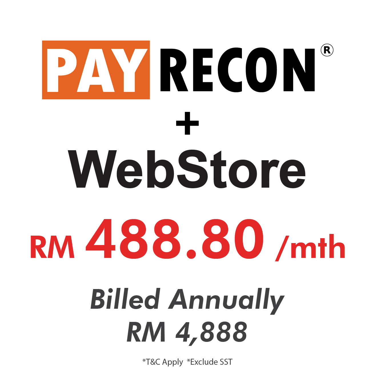 Payrecon Webstore Price