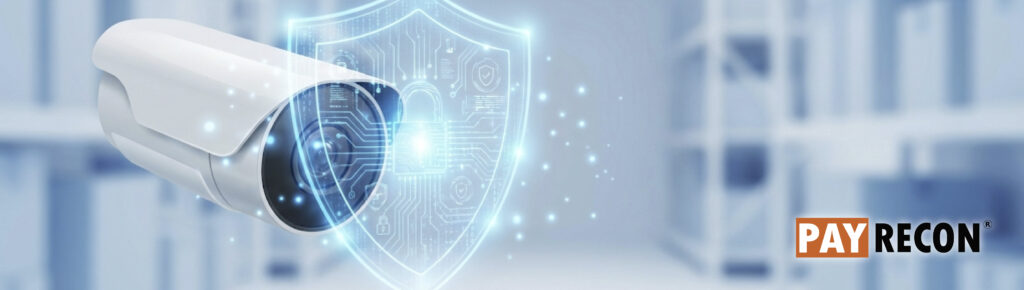 A large glowing digital shield appears in front of the camera, symbolizing protection for sellers against disputes.