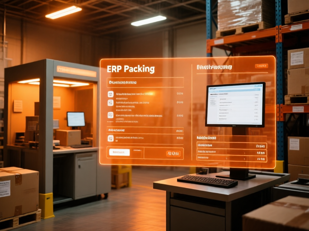 Accurate packing made clear with warm-toned ERP guidance.