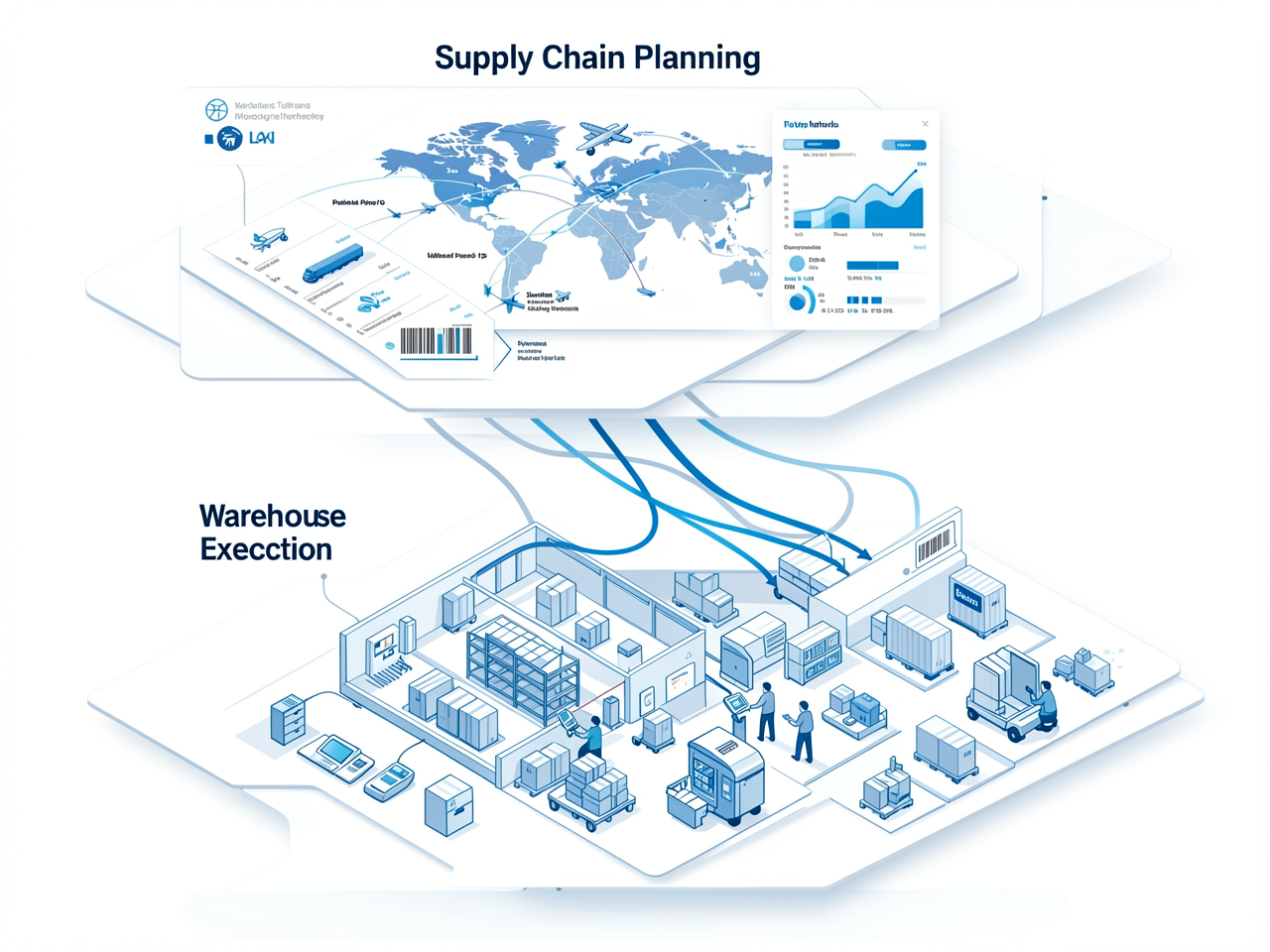 Supply Chain Software plans the journey of goods, while WMS ensures flawless execution inside the warehouse — together they create end-to-end operational control.