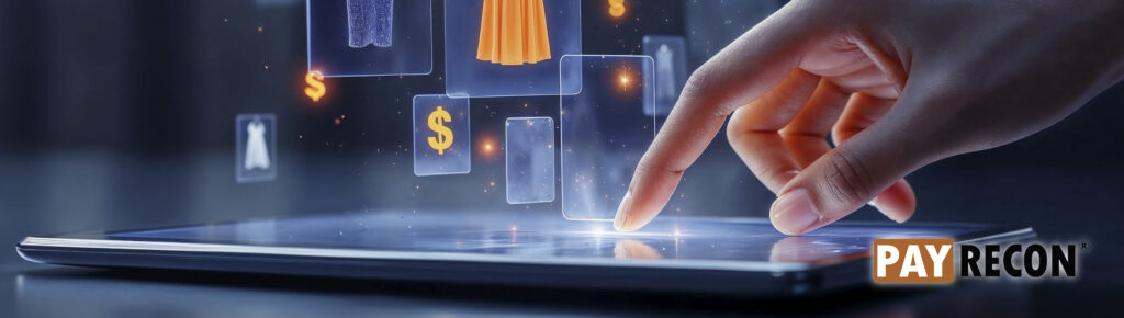 touching phone to online shopping