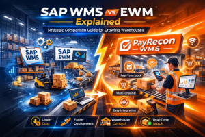 SAP WMS vs EWM comparison with PayRecon WMS warehouse management system for SMEs.