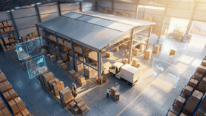 Top View of Warehouse