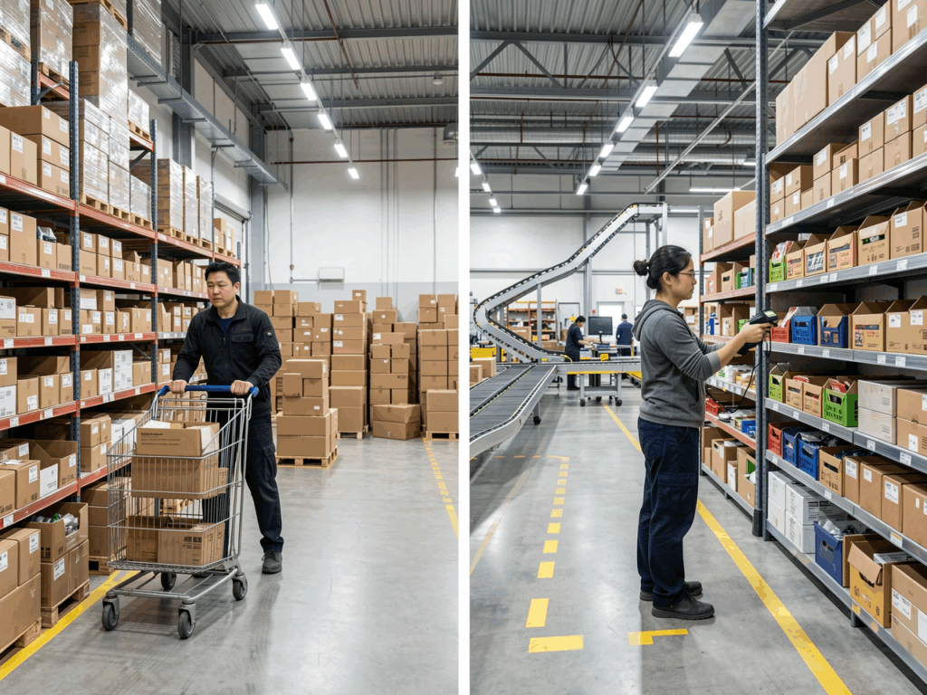 Efficient picking strategies directly impact packing speed and overall warehouse productivity.