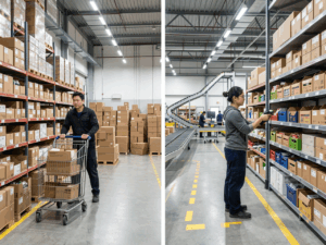 Efficient picking strategies directly impact packing speed and overall warehouse productivity.