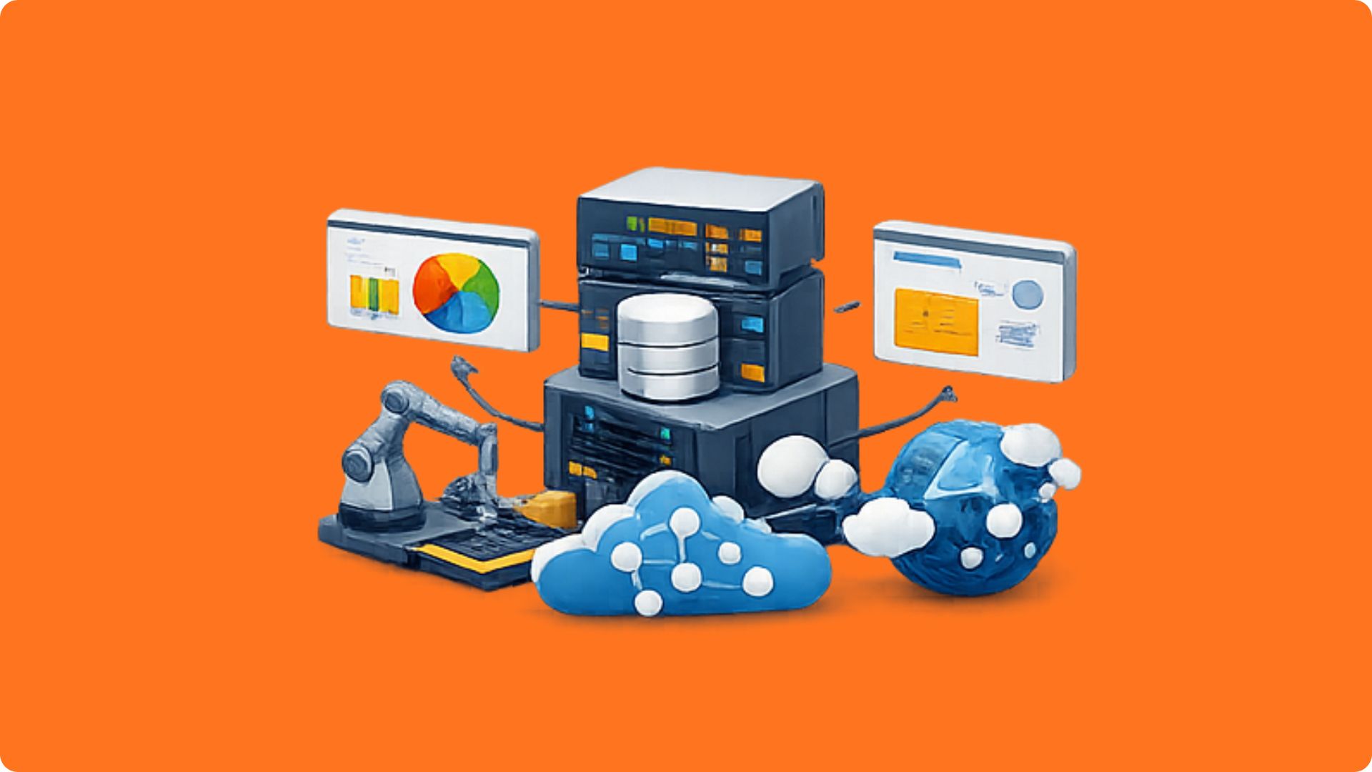Enterprise warehouse system integrated with core business systems