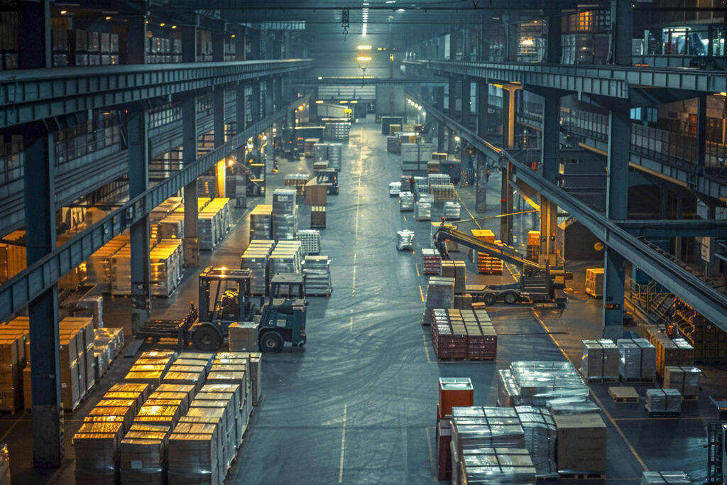 Large warehouse and supply chain