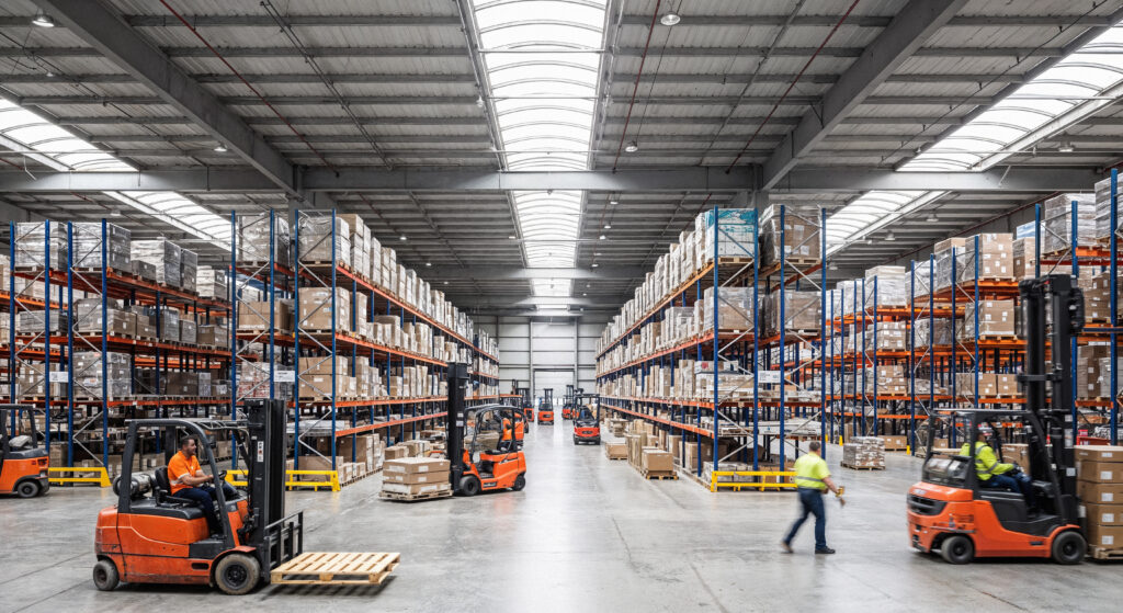 Systematic warehouse racking enable staff search product easily
