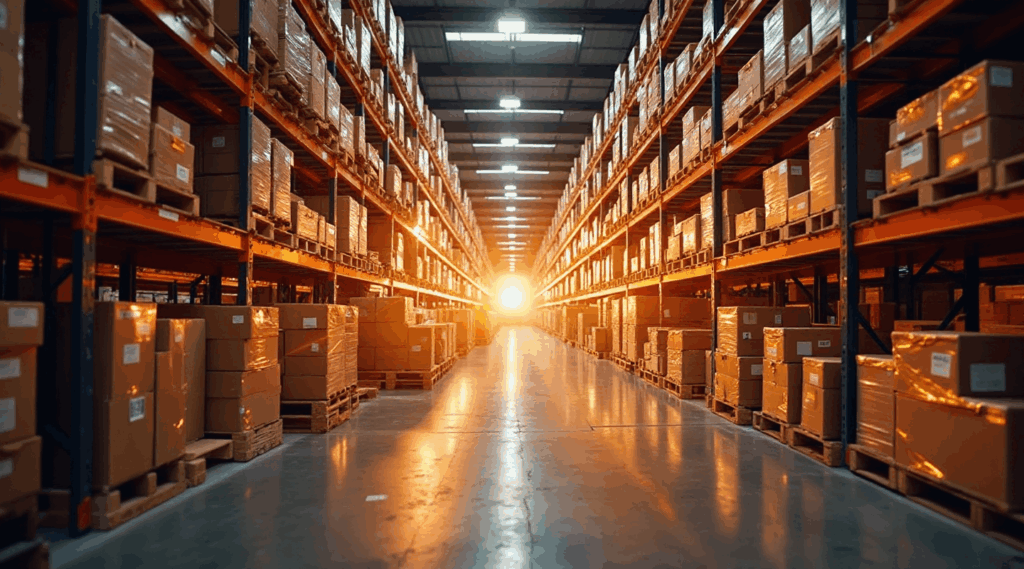 Warehouse racking with Xilnex stock category