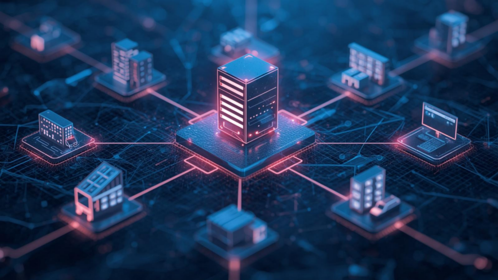 Enterprise systems and logistics platforms connected through the Microsoft Dynamics 365 warehouse tracking system.