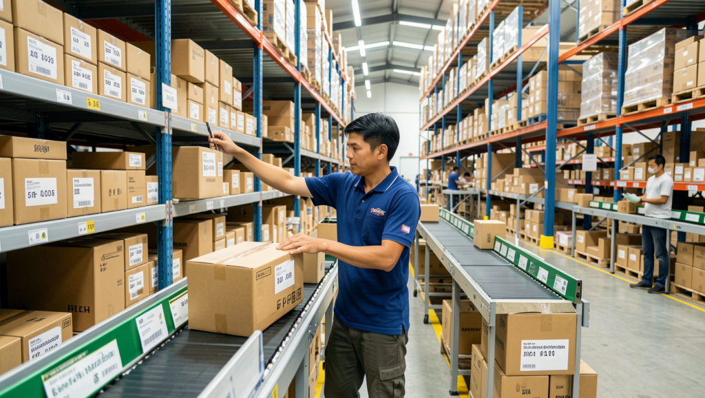 Warehouse layout and workflow optimization to tackle low warehouse staff productivity