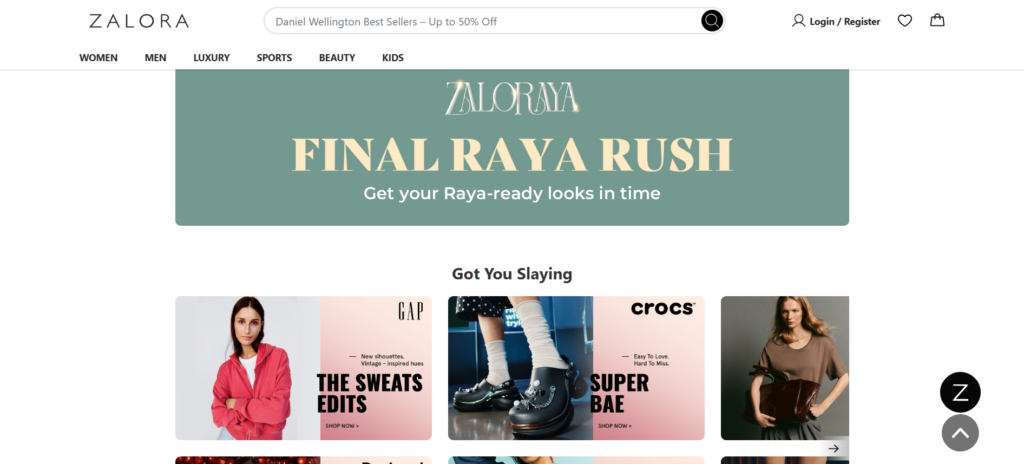 Malaysia e-commerce platforms : Zalora Seller Center Screenshot