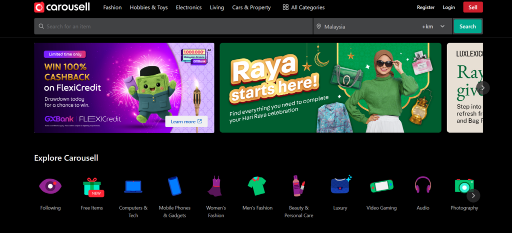 Carousell Seller Center Screenshot