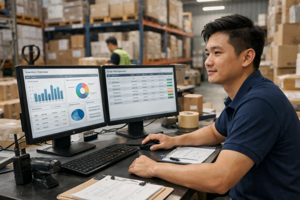 Centralized inventory system improving stock synchronization across sales channels