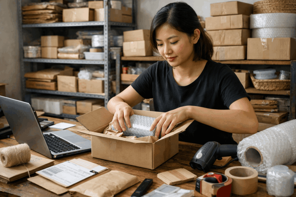 malaysia-ecommerce-order-packing-station