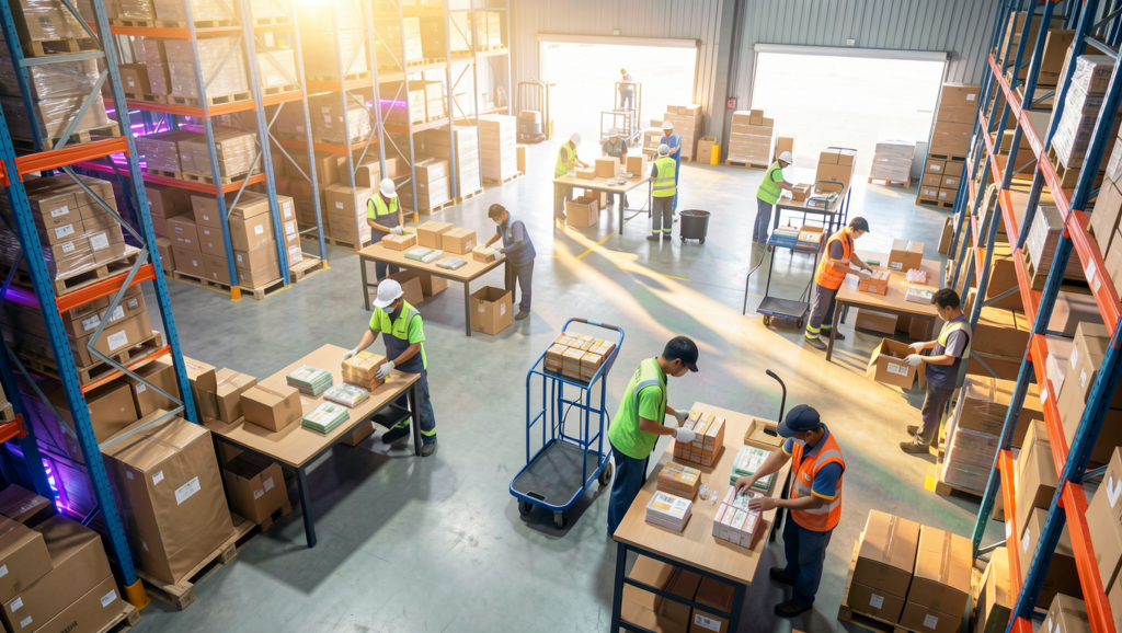 sap inventory management help staff to have individual packing table