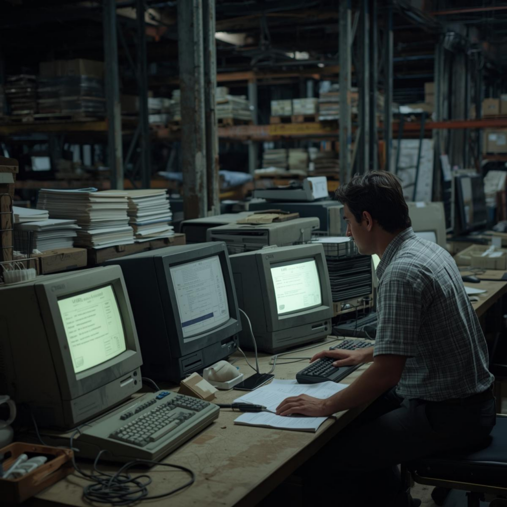Legacy inventory tools causing accumulation of errors in warehouse stock records.