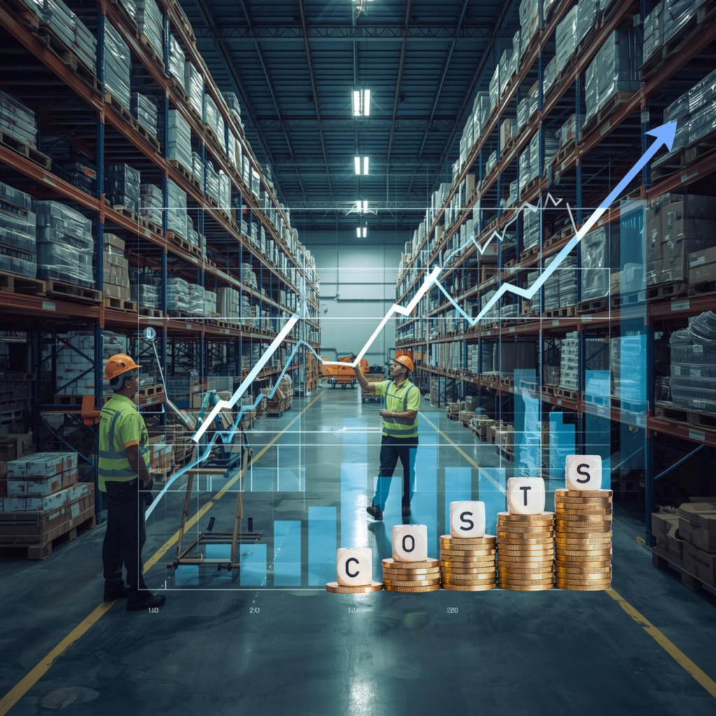 Hidden operational costs caused by poor warehouse planning including labor overtime and inefficient space utilization