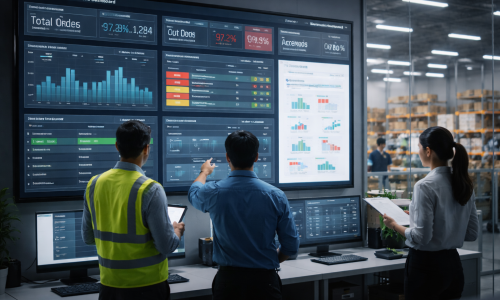 Monitoring warehouse operations in real-time